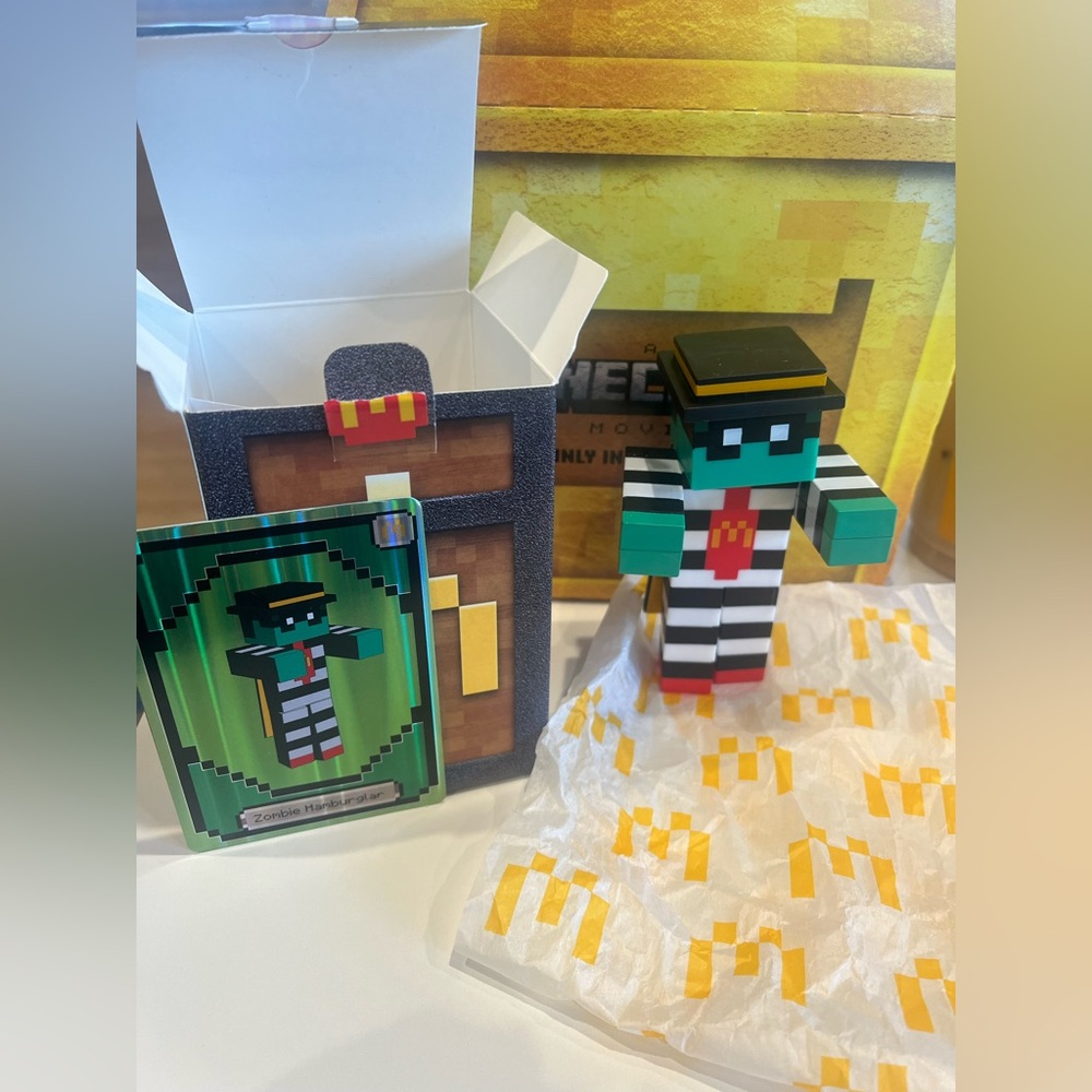 Minecraft Zombie Hamburglar Figure